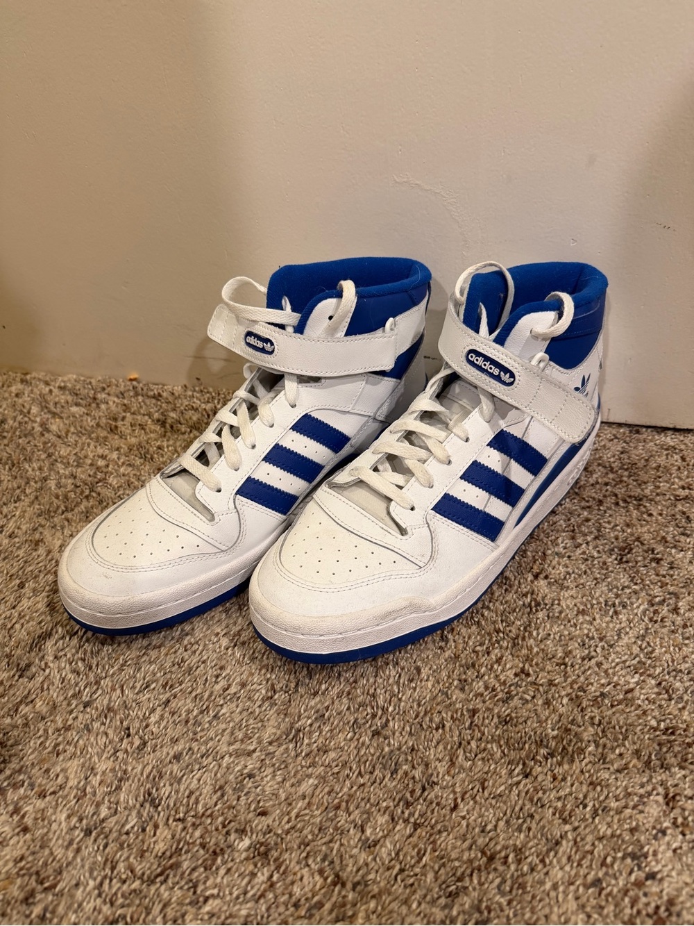 adidas Forum Mid Sneakers - White Royal